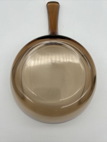 Corning Ware Visions .5 L Amber Glass Saucepan Skillet With Pyrex P81C Lid USA - Picture 5 of 8