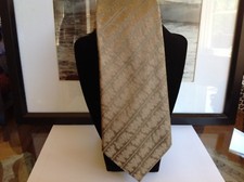 John W Nordstrom Silk Tie Bronze With Diagonal Contemporary Design Nwot
