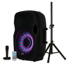 Bocinas Bluetooth Grandes Para Fiestas Con Microfono Para Karaoke De 15 Pulgadas