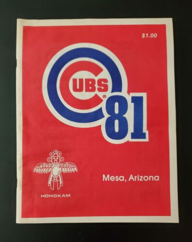 Chicago Cubs 1981 Spring Training Program - Cubs v Yokohoma Taiyo Whales - Picture 1 of 3