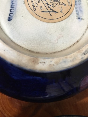 Moorcroft Pottery Pansy lidded bowl English tubelined hand made - Foto 16 di 24