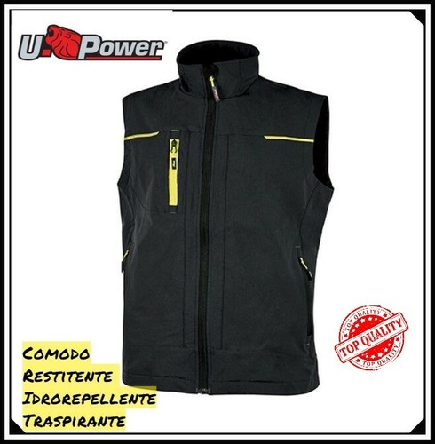 Gilet da lavoro da uomo smanicato nero Upower U Power invernale M L XL XXL  | eBay
