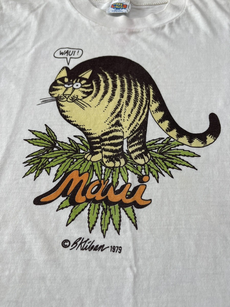 Vintage 1979 Maui Waui B. Kliban Crazy Shirt T-Shirt 420 Weed Tee