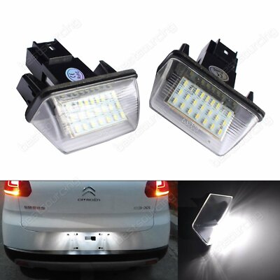 2x Canbus Kennzeichen Beleuchtung Nummernschild Für Peugeot 206 207 306 307 406