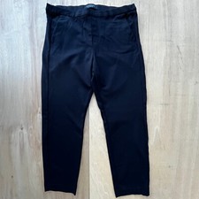 LIVERPOOL MID RISE STRETCH WAIST PULL ON BLACK WOMEN S DRESS PANTS 14/32