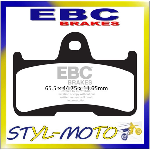 FA344TT BeläGe Sinter Hinten Ebc Yamaha Yfm 660 F Grizzly 2002-2004-image