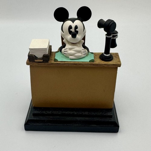 Vintage Mickey Mouse Desk business card holder. Walt Disney Figi Graphics - Rare
