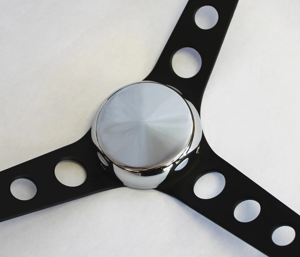 AMC AMX Javelin 1968 1969 negro sobre volante negro 14 1/2" Foto 2 de 4