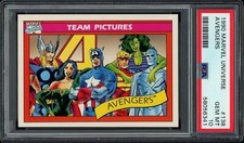 ✺PSA 10✺ 1990 MARVEL UNIVERSE Rookie Card THE AVENGERS - POP 31