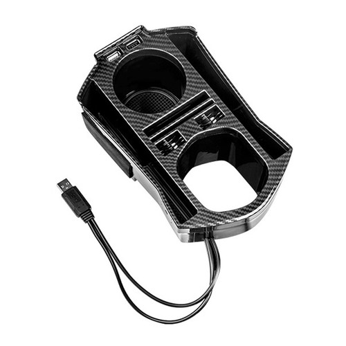 Car Carbon Fiber Center Console Armrest Box Cup Ho... - Vicedeal - Foto 2
