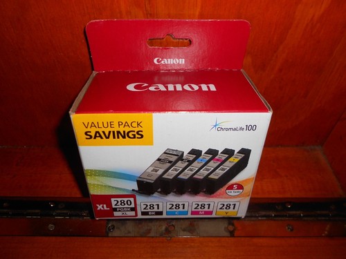 Canon PGI XL 280- 281 5 Pack Ink Cartridge (2021C007) - Photo 11/11