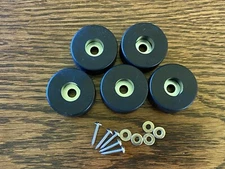 5 New FEET w/ hardware for Sansui BA-F1 CA-F1 Heavy-Duty Foot Parts