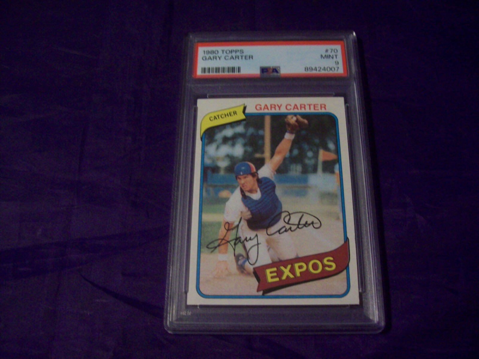 1980 TOPPS #70 GARY CARTER PSA 9