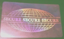5006 ID Overlay Hologram Tamper Proof Security Protection Pass Badge Credit Card