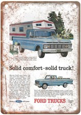 Vintage 1963 Ford F Ad Retro Look Metal Sign A7334 Vintage 1963 Ford F Ad Retro Look Metal Sign A7334