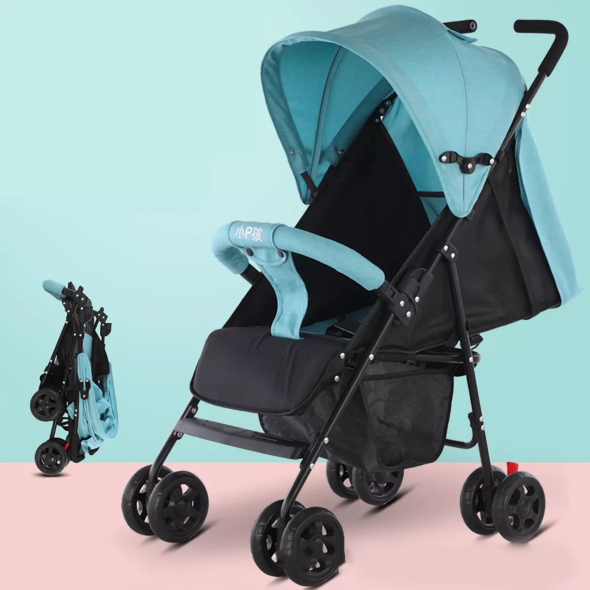 New Baby Stroller Folding Lightweight Comfortable Can Sit Can Lie Safety Toddler