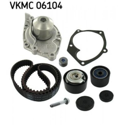 Water Pump + Timing Belt Kit SKF VKMC06104 for Renault