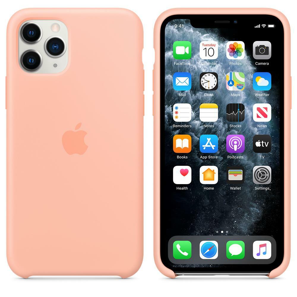 Genuine Official Apple iPhone 11 Pro Silicone Case Grapefruit