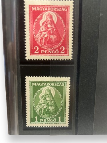 Madonna Ungheria 1932 Definitivi Sc 462-5 Set di 4 francobolli traforati - Foto 3 di 5