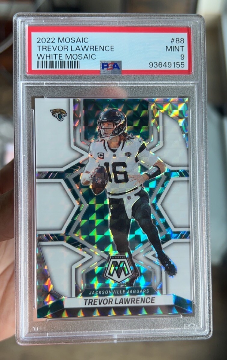 2022 Mosaic Trevor Lawrence White Prizm /25 #88 SSP