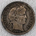 Barber Dime 1913