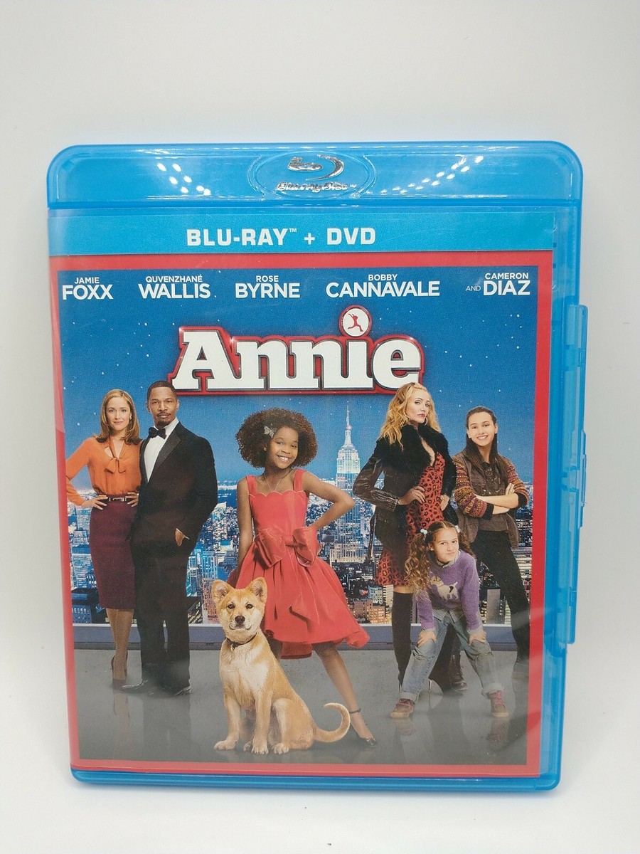 Annie (Blu-ray/DVD, 2015, 2-Disc Set) Jamie Foxx Quvenzhane Wallis