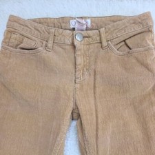 OP Ocean Pacific Pants Womens 7 Corduroy Straight Leg Tan Embroidered 28x30.5