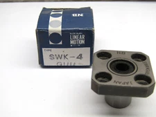 NB Nippon SWK-4 GUU 1/4" Flanged Linear Guide Bearing Slide Ball Bushing