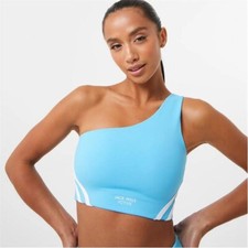 Jack Wills One Shoulder Crop Top Women’s Blue Size UK 12 M