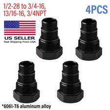4pcs Oil Filter Threaded Adapter 12-28 Npt Auto Suppressor Oil Filter Adaptor