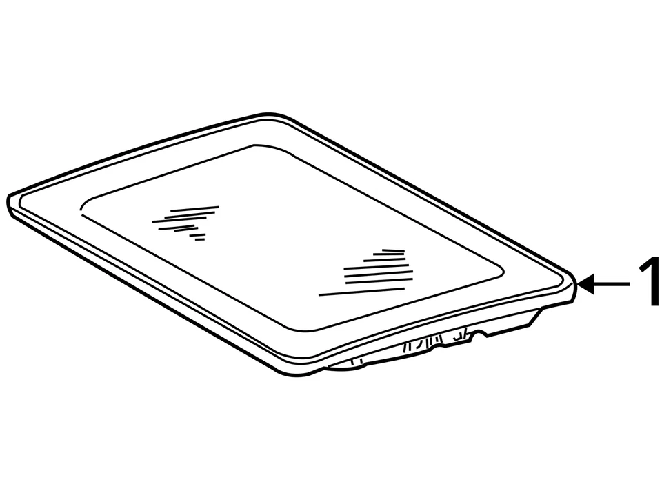 Roof Glass 220 Type S430 Thru VIN A374441 Fits 00-04 MERCEDES S-CLASS 629008 Foto 4 de 4