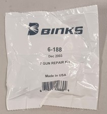 Binks 6-188 Spare Parts Repair Kit For Model 7 Spray Gun New Nos