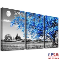 3 Panel Canvas Wall Art High Quality Stretched Picture Ready to Hang Home Decor