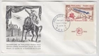 FRANCE 1964 *PHILATEC PARIS 1964* official illustrated FDC stamp with label
