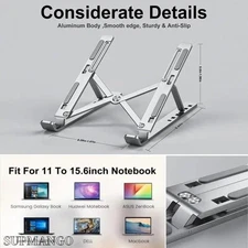 Portable Laptop Stand Aluminum Notebook Support Computer Bracket Macbook Air Pro