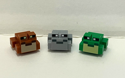 3 x LEGO MINECRAFT FRÖSCHE AUS SET 21256 21240