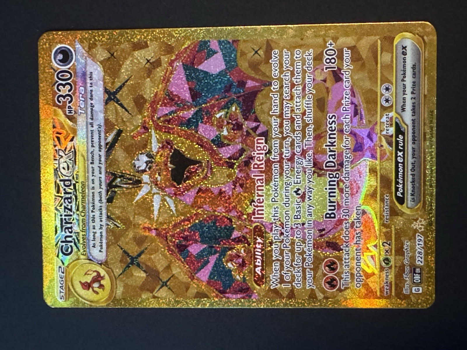 Charizard ex 228/197 SV03: Obsidian Flames Holo