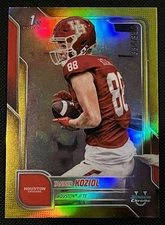 2025 Bowman U Chrome Tanner Koziol #154 Yellow Refractor 334/350 Houston