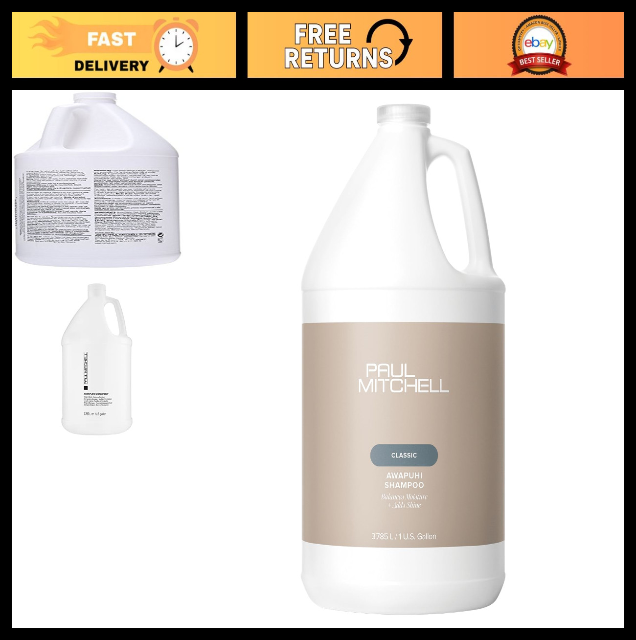 Awapuhi Shampoo Gallon - Moisturizing, Sulfate-Free, Hydrati