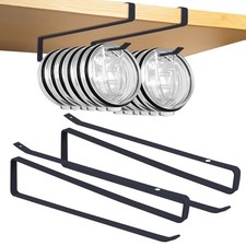 Tumbler Lid Organizer set 2 Pack Space Saving Cup Lid Holder Black