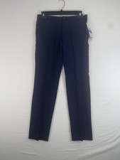 Haggar Dress Pants Boys 16R 28W Blue Smart Wash Stretch Regular Fit School