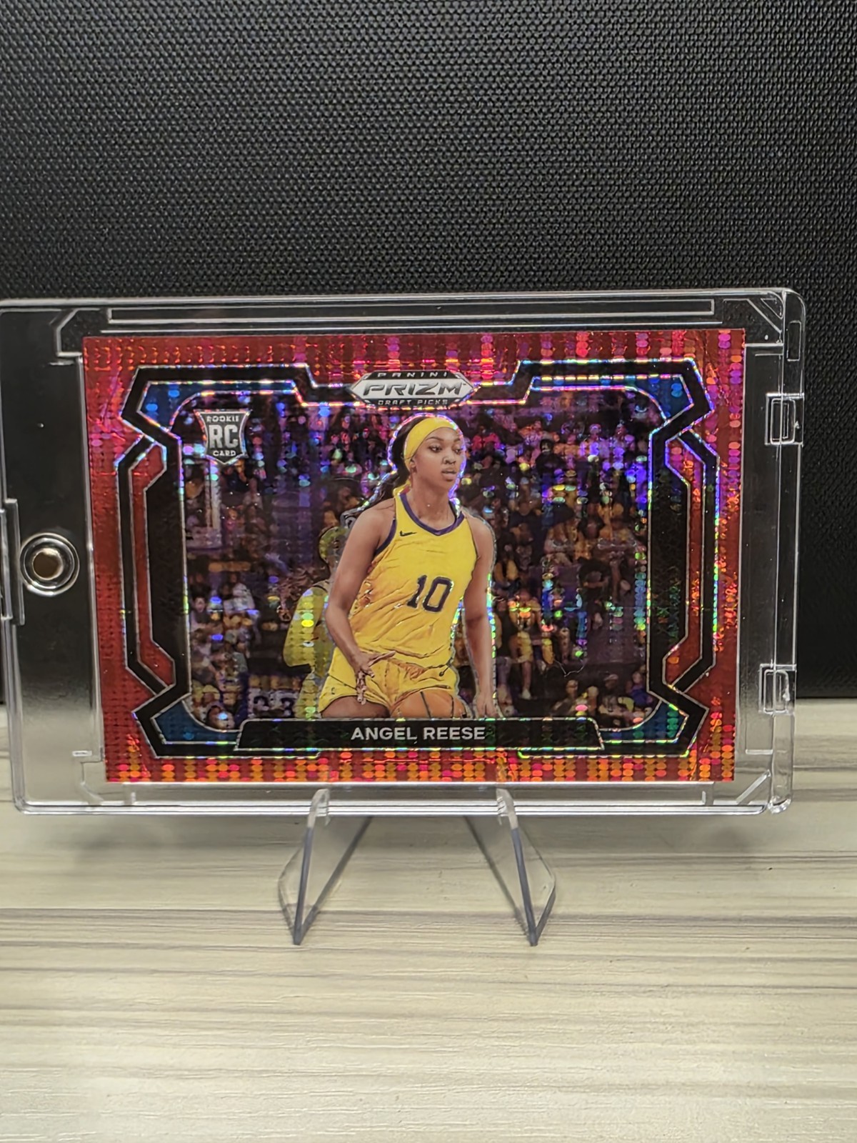 2024 Panini Prizm Draft Picks Angel Reese (RC) #38 Red Pulsar Variations /299