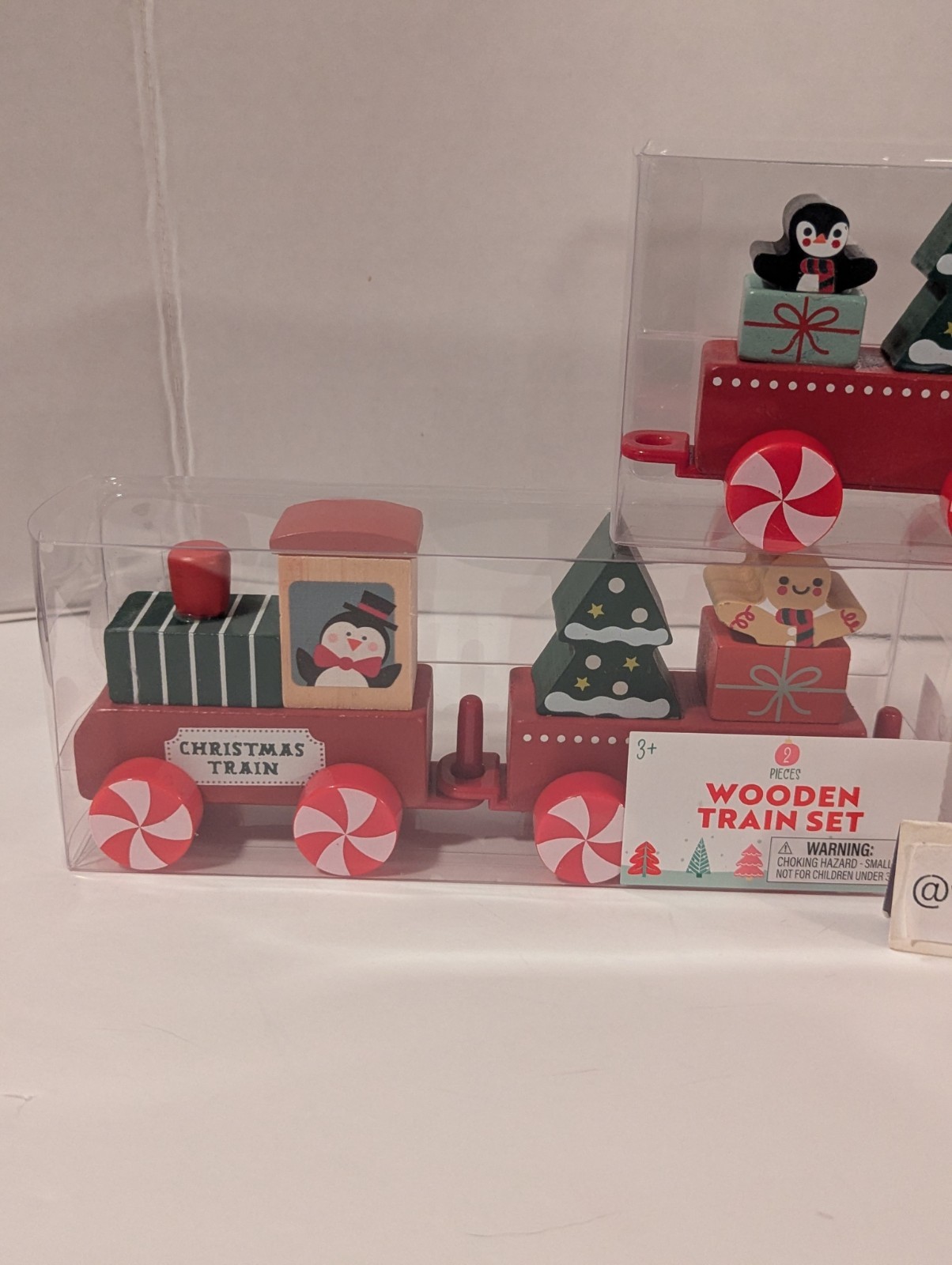 Target Bullseye Playground Christmas  Train 6pc Wood Figure Playset