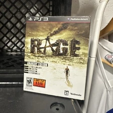 Rage Anarchy Edition PS3 w/ Launch Slip Cover Black Label