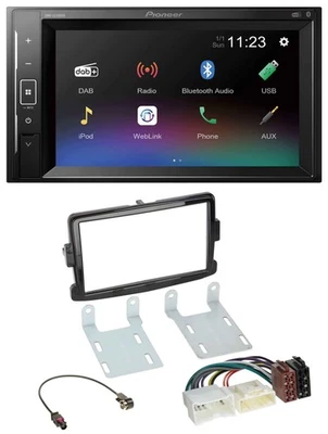 Pioneer DAB MP3 2DIN Bluetooth USB Autoradio für Dacia Sandero Renault Traffic O - Bild 1 von 4