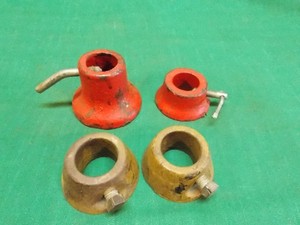 Lot of vintage barbell dumbell collars. Cast iron. Screw locks. Fits 1" bar.