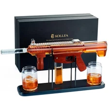 Gifts for Men Dad, Gun Whiskey Decanter Set-Limited Edition, Liquor Decanter ...