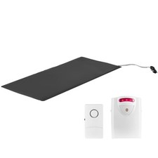Bed Alarm System for Elderly Adults 14" x 30" Wireless Bed Sensor Pad with Pager