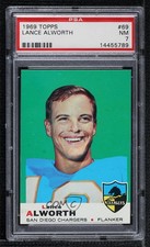 1969 Topps Lance Alworth #69 PSA 7 HOF h8b