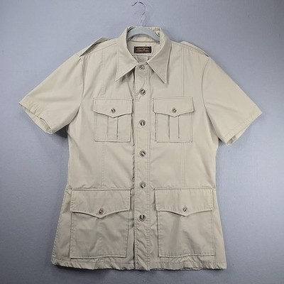 Vintage Safari Shirt Eddie Bauer Mens Bush Jacket 70s 80s USA See